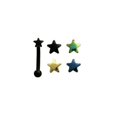 Šperky4U piercing do obočí hvězda OB01150-AB