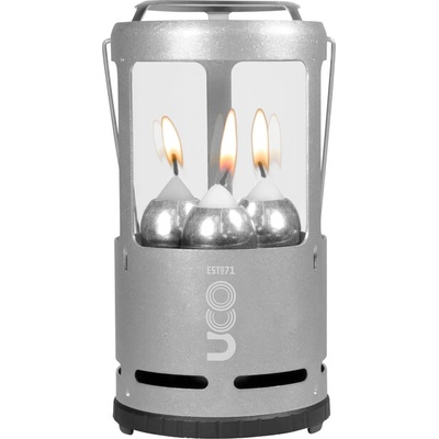 UCO Преносим фенер за 3 свещи, сив (642000)