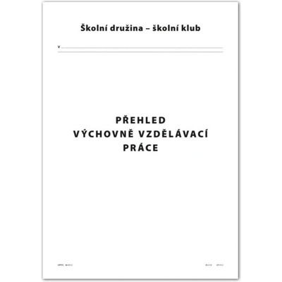 Optys 3112 Přehled výchovně vzdělávací práce pro šk.družinu a šk.klub A4 56 stran