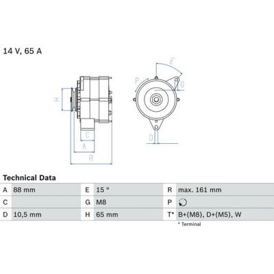 generátor BOSCH 0 986 038 080