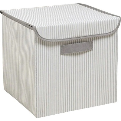 Mioli Decor Сива текстилна кутия за съхранение с капак 30x30x30 cm - Mioli Decor (488PRN1204)