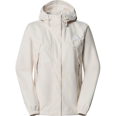 The North Face Непромокаемо яке The North Face Women's Antora DryVent Hooded Long Sleeve Waterproof Jacket - White Dune