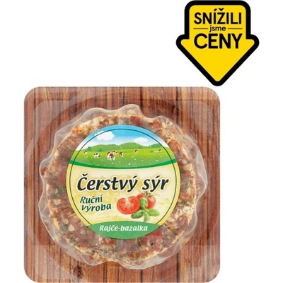 Kromilk Čerstvý sýr rajče a bazalka 100g