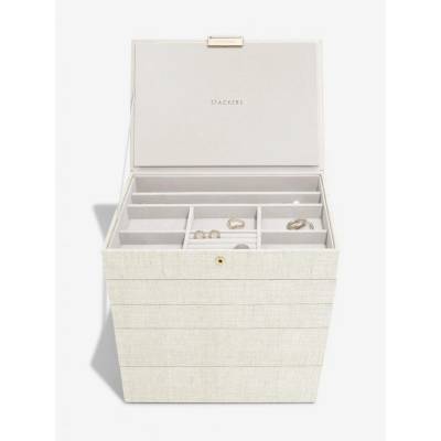Stackers šperkovnice 5v1 Classic Set Oatmeal & Linen krémová 76389
