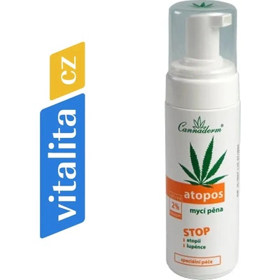 Cannaderm Atopos mycí pěna 180 ml