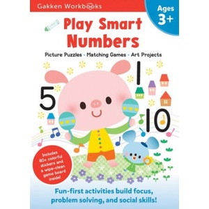 Play Smart Numbers Age 3+: Preschool Activity Workbook with Stickers for Toddlers Ages 3, 4, 5: Learn Pre-Math Skills: Numbers, Counting, Tracing (ISBN: 9784056211191)