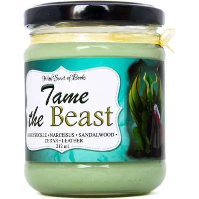 With Scent of Books Ароматна свещ - Tame the Beast, 212 ml (TAME THE BEAST 212ml)