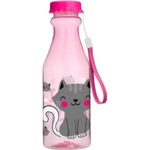 S. COOL Пластмасова бутилка за вода scool kitty