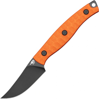 Bestech Heidi 14C28N, Black PVD, G10 - Orange BFK08B