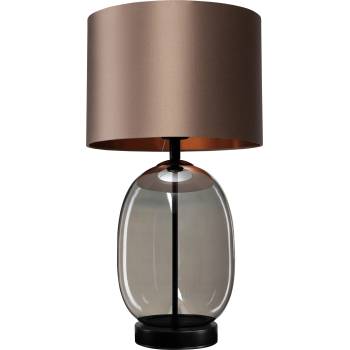 Kaspa Настолна лампа Salvador с черна основа кафява (41124107)