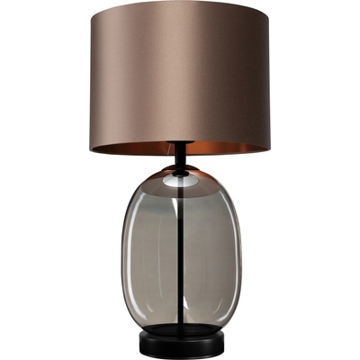 Kaspa Настолна лампа Salvador с черна основа кафява (41124107)