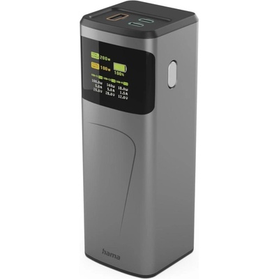 Hama Външна батерия „High Power 200W 24000 mAh 2xUSB-C USB-A бързо зареждане (HAMA-201743)