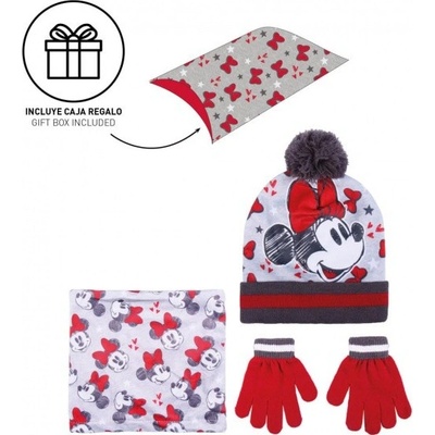 CERDÁ zimní set v dárkovém balení Minnie Mouse