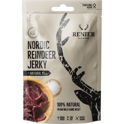 RENJER Jerky Traditional Nordic Sea Salt RENJER sobí 25 g