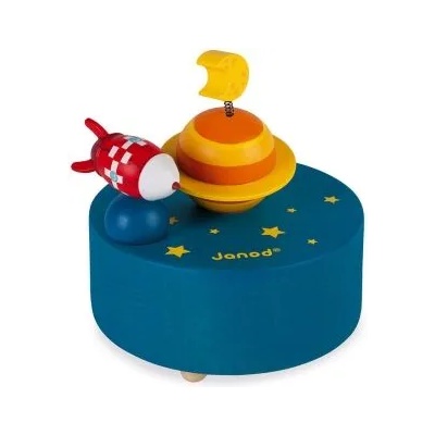 Janod - Детска дървена музикална кутия - Галактика (J04670)