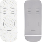 Kikkaboo Двулицева мемори подложка за количка Kikkaboo - Dots, Grey (31106010050)