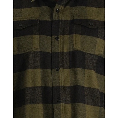 Burnside Dámska flanelová košeľa BU5210 Army Black -Checked