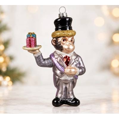 Decoris Vianočné ozdoby zvieratká 10 cm 1 ks