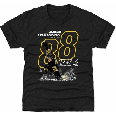Boston Bruins tričko David Pastrnak #88 Outline 500 Level