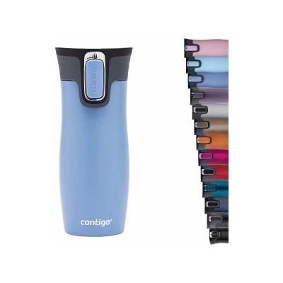 Contigo unisex adult West Loop Autoseal thermal mug, stainless steel insulated mug, coffee mug to go, BPA free, leak-proof travel mug with easy-clean lid, keeps warm for up to 5 hours, 470 ml, Earl Grey - CONTIGEARLGREY