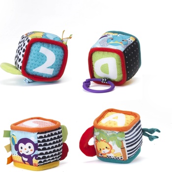 Infantino Комплект меки образователни кубчета Infantino - 4 броя (IN306606)