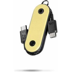 Native Union Pocket USB-C to USB-C Cable - Lemon (POCK-C-LMO-NP) - desktop