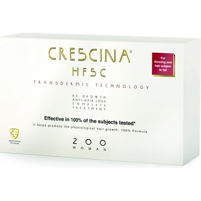 Crescina Transdermic 200 Re-Growth and Anti-Hair Loss pre ženy 40 x 3,5 ml