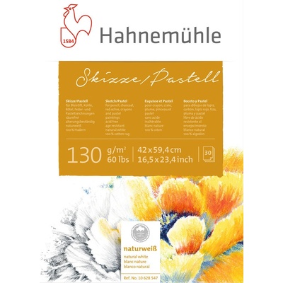 Hahnemühle sketch pastel blok 100 % bavlna 130 GR M2 30 listov A3