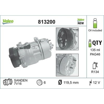 Kompresor klimatizace VALEO 813200