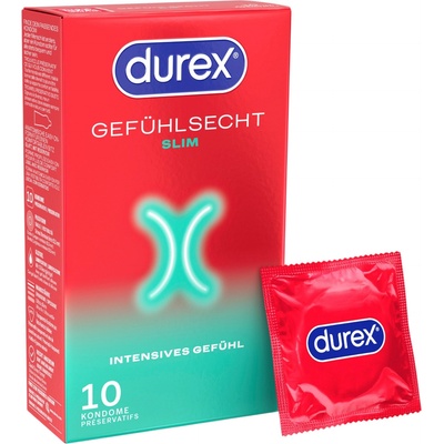 Durex - Тънки презервативи (10 бр. )