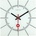 NeXtime Стенен часовник Stazione бял (8636wi)