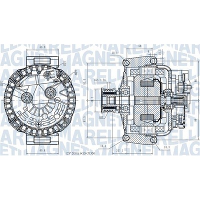 Alternátor MAGNETI MARELLI 063731531810