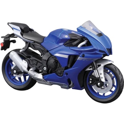 Maisto Метален мотоциклет Maisto Special Edition - Yamaha YZF-R1, със стойка, 1: 18, син (MST39047_YZFR1)