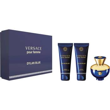 Versace Dylan Blue pour Femme Подаръчен комплект, Парфюмна вода 50ml + Мляко за тяло 50ml + Душ гел 50ml, Жени