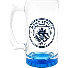 FotbalFans Manchester City FC modrý znak 425 ml