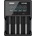 Xtar Зарядно у-во XTAR VC4SL, 4 гнезда, LCD дисплей, USB, LiIon & NIMH, 18650, CR123, AA, AAA (6952918344339)
