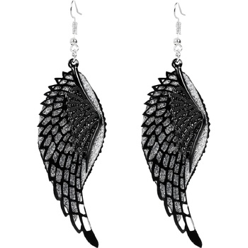 HARAHU Обеците EL-36524 Wings - Черни KP36524 (EL-36524)