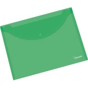 TITANUM Envelope briefcase A4 transparent green
