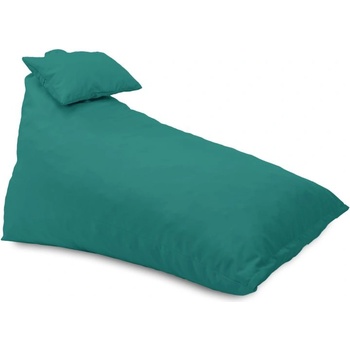 Pufrelax Пуф шезлонг и декортаивна възглавница Kudos, водоустойчив, Тюркоазен
