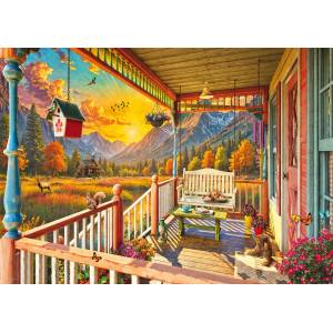 Schmidt Spiele - Puzzle Veranda in the mountains - 1 000 piese