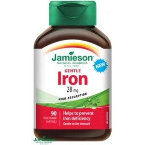 Jamieson Gentle Iron бисглицинат комплекс 90 капсули (IP1984)