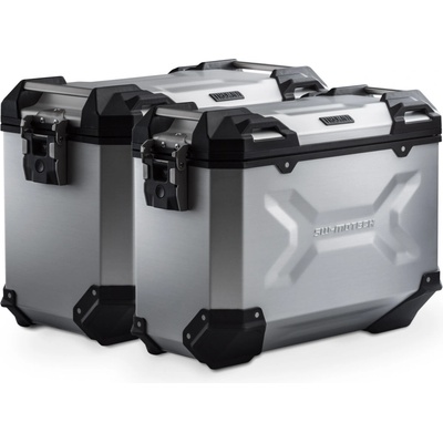 Sw Motech TRAX ADV aluminium case system Silver. 37/45 l. Moto Guzzi V85 TT / Strada