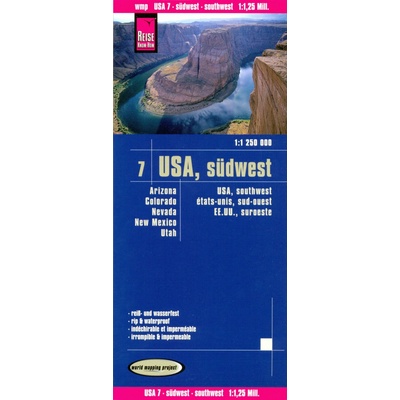 USA #7 Jihozápad (Southwest) 1:1.250.000 mapa RKH