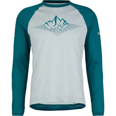 Zimtstern Мъжка фланелка с дълъг ръкав за колоездене Zimtstern Pureflowz Shirt L/S Cycling jersey - High Rise / Pacific - размер XXL (056-3321-0215)