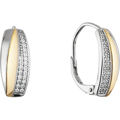 Pavona Stříbrné dvoubarevné náušnice 11677.1