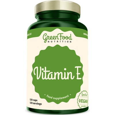 GreenFood Nutrition Natural Vitamin E 120 kapslí