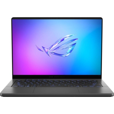 Лаптоп Asus ROG Zephyrus G14 GA403WR-QS092W (90NR0M53-M007P0)(сив), дванадесетядрен AMD Ryzen AI 9 HX 370 2.0/5.1GHz, 14" (35.56cm) 3K OLED 120Hz Glossy Display & GF RTX 5070 Ti 12GB, (HDMI), 32GB (90NR0M53-M007P0)