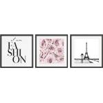Styler Картини в комплект от 3 бр. 30x40 cm Parisienne - Styler (OB-22719)