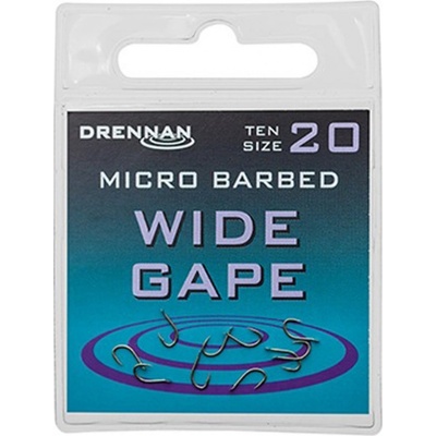 Drennan bez Protihrotu Wide Gape Carp Barbless vel.20 10 ks