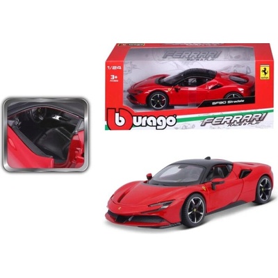 Bburago Model auta Ferrari SF90 Stradale červený 1:24